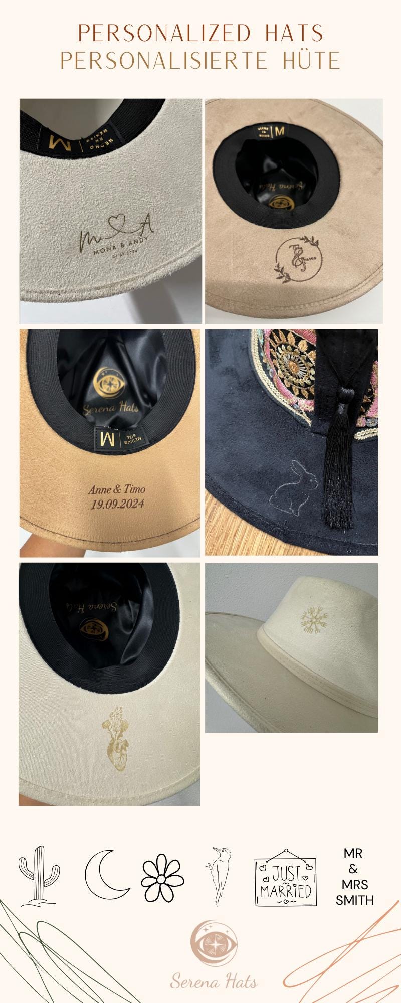 Cowboy Chihuahua Hat | Hat For Women Men | Fedora Western Hat | Cattleman hat | Vegan Suede Hat |