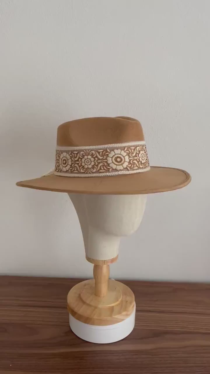 Wide Brim Fedora | Wide Brim Hat Women | Hat For Women | Fedora Hat | Suede Hat | BEGONIA