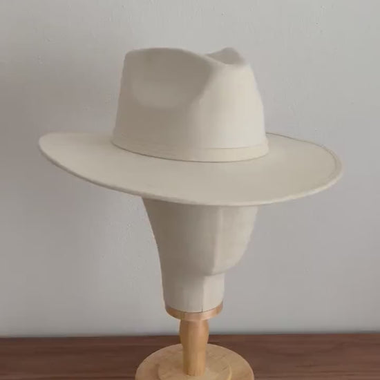 Wide Brim Fedora | Wide Brim Hat Women Men | Hat For Women Men | Fedora Hat | Suede Hat | VIOLA