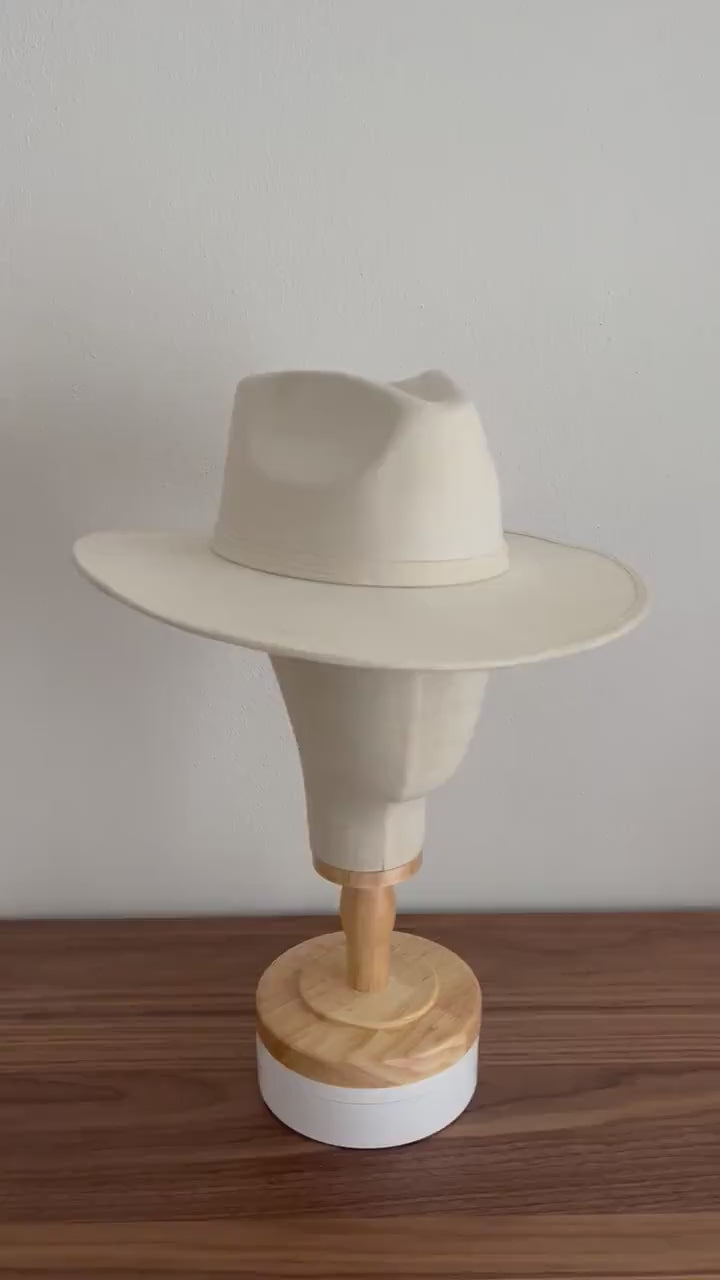 Wide Brim Fedora | Wide Brim Hat Women Men | Hat For Women Men | Fedora Hat | Suede Hat | VIOLA