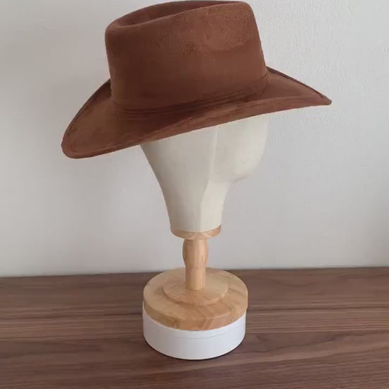 Wide Brim Fedora | Bent Brim Hat Women Men | Fedora Hat | Cowboy Hat | STRELITZIEN