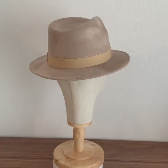 Narrow Brim Fedora | Short Brim Hat Women Men | Trilby Hat For Women Men | Fedora Hat | Vintage Hat | GINSTER3