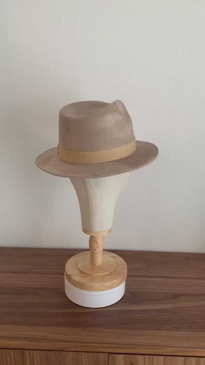 Narrow Brim Fedora | Short Brim Hat Women Men | Trilby Hat For Women Men | Fedora Hat | Vintage Hat | GINSTER3