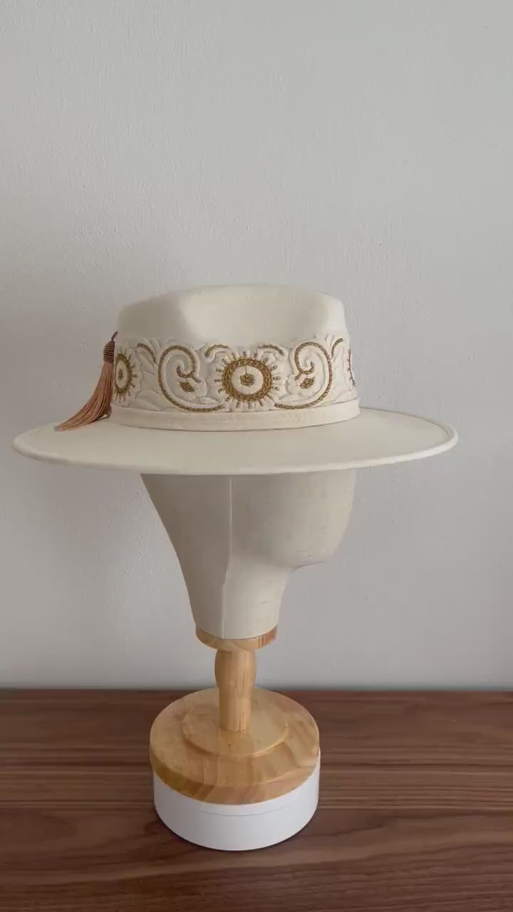 Wide Brim Fedora | Wide Brim Hat Women | Hat For Women | Fedora Hat | Suede Hat | HAZEL